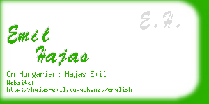 emil hajas business card